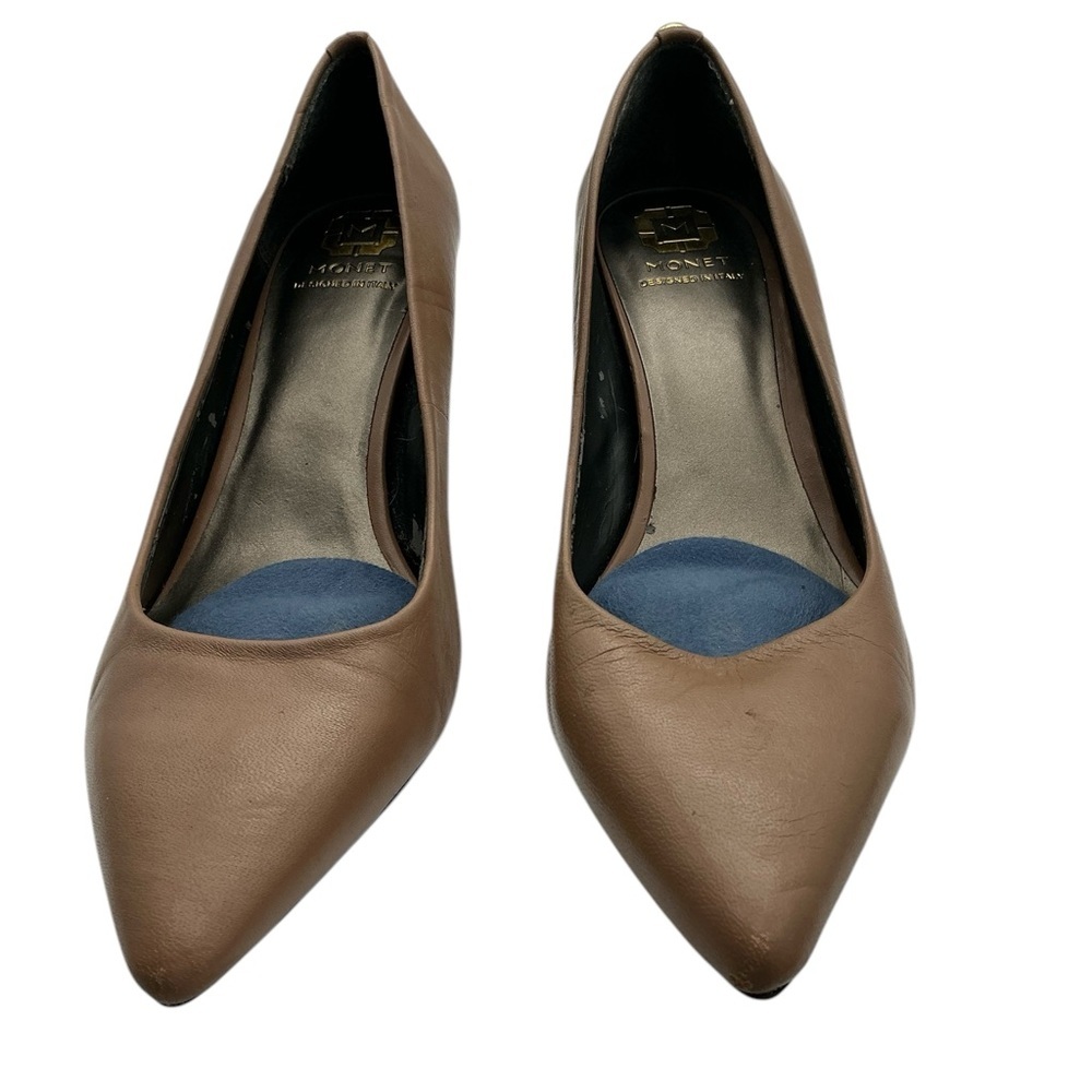 Monet Tan Leather Pumps size 9